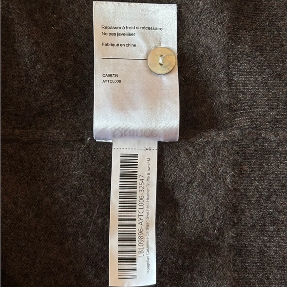 Quince 100% Mongolian Cashmere Cardigan – Truffle Brown (Size M) - Picture 7 of 15